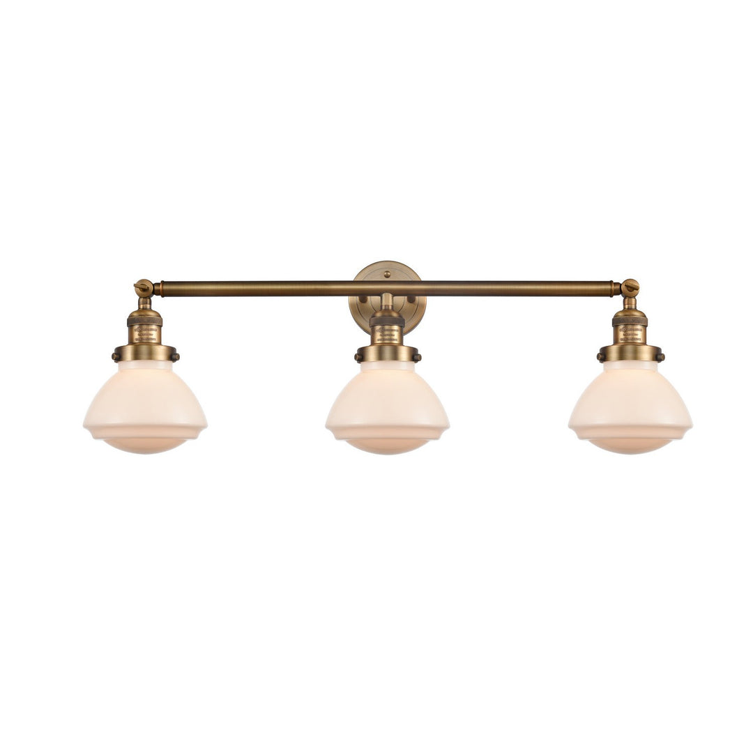 Innovations Franklin Restoration 205-BB-G321 Bath Vanity Light 31 in. wide - Brushed Brass