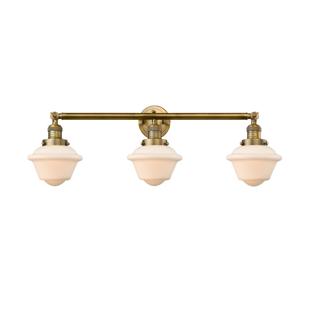 Innovations Franklin Restoration 205-BB-G531-LED Bath Vanity Light 34 in. wide - Brushed Brass