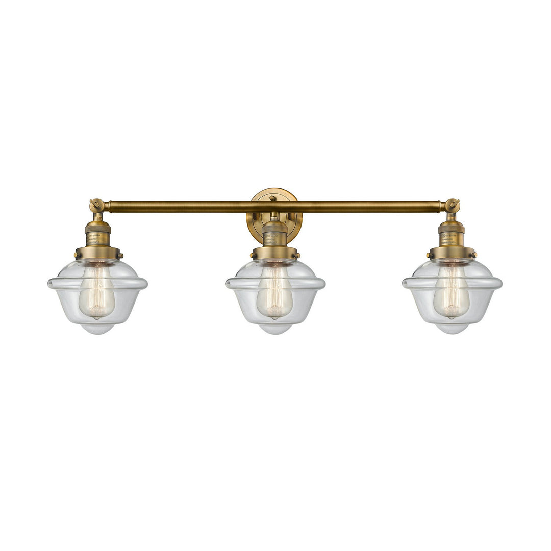 Innovations Franklin Restoration 205-BB-G532-LED Bath Vanity Light 34 in. wide - Brushed Brass