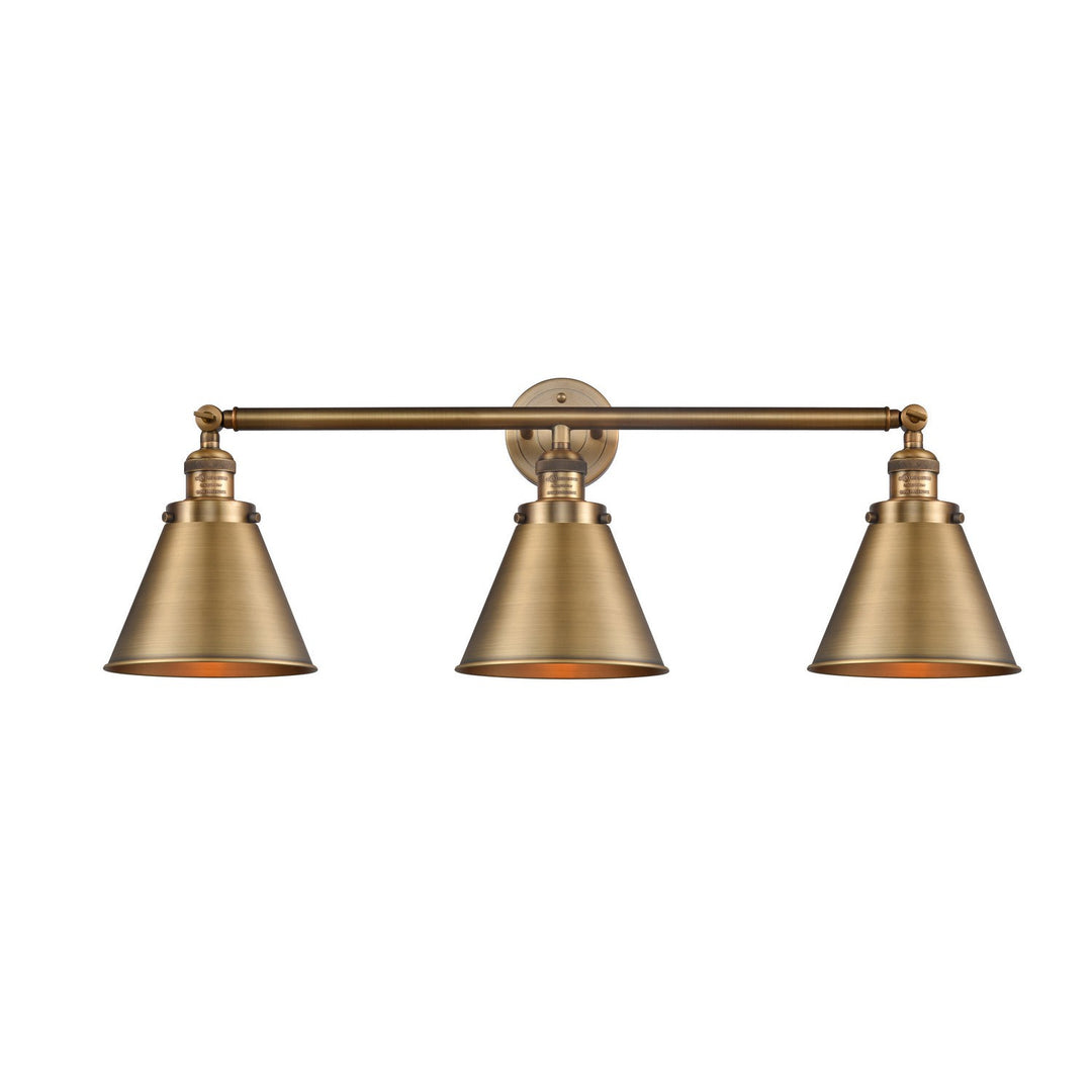 Innovations Franklin Restoration 205-BB-M13-BB-LED Bath Vanity Light 32 in. wide - Brushed Brass
