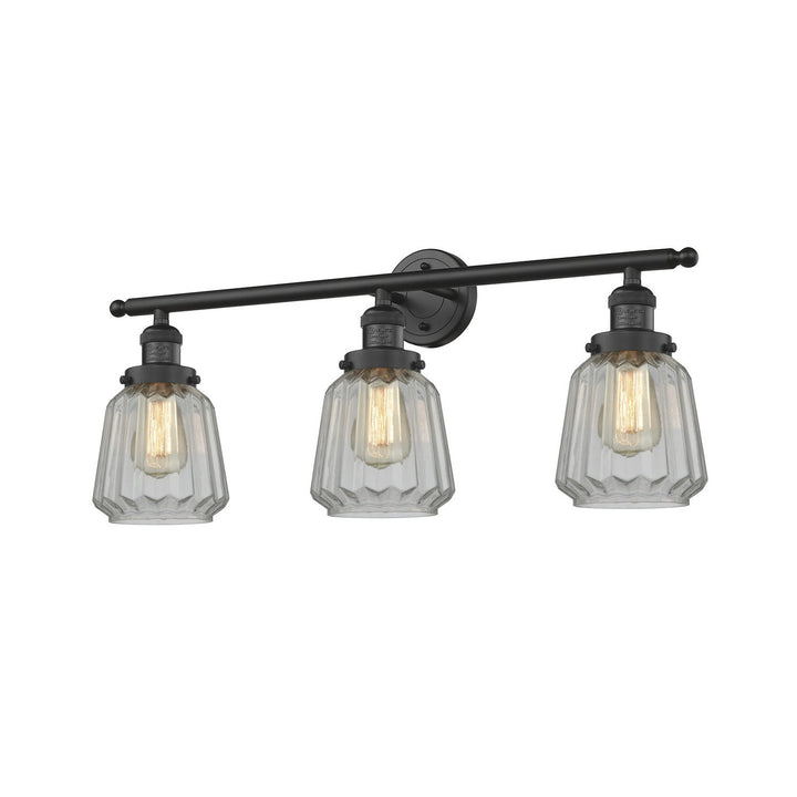 Innovations Franklin Restoration 205-BK-G142 Bath Vanity Light 30 in. wide - Matte Black