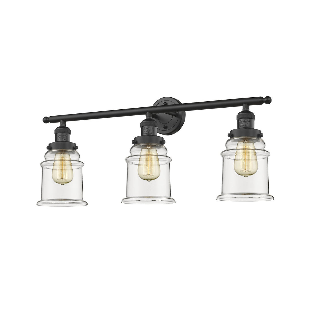 Innovations Franklin Restoration 205-BK-G182-LED Bath Vanity Light 30 in. wide - Matte Black