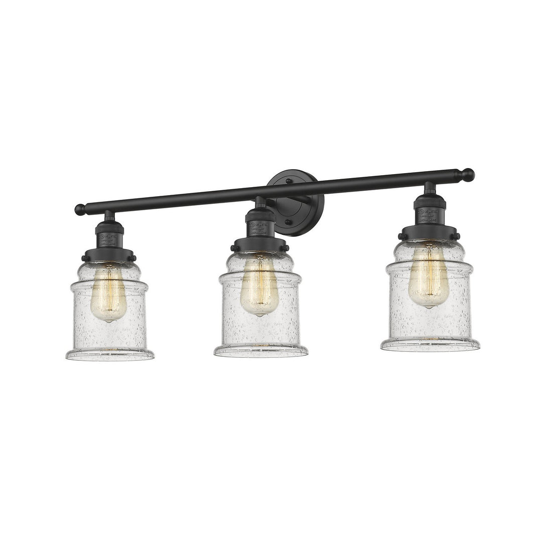 Innovations Franklin Restoration 205-BK-G184 Bath Vanity Light 30 in. wide - Matte Black