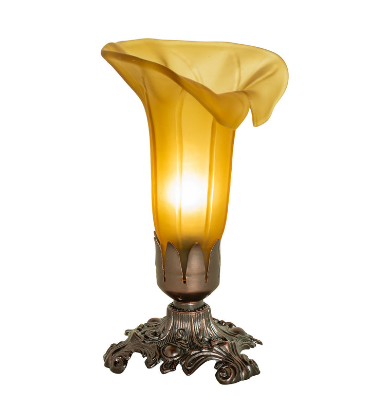 Meyda Tiffany Lighting 10221 Amber Mini Lamp Lamp Bronze / Dark
