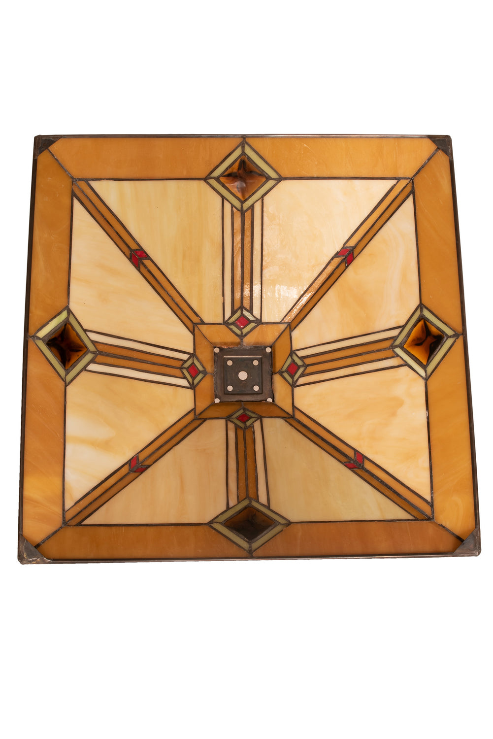 Meyda Tiffany Lighting 141958 Diamond Shade Lamp Shade Bronze / Dark