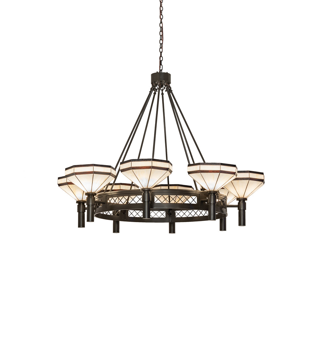 Meyda Tiffany Topridge 245369 Chandelier Light - Timeless Bronze