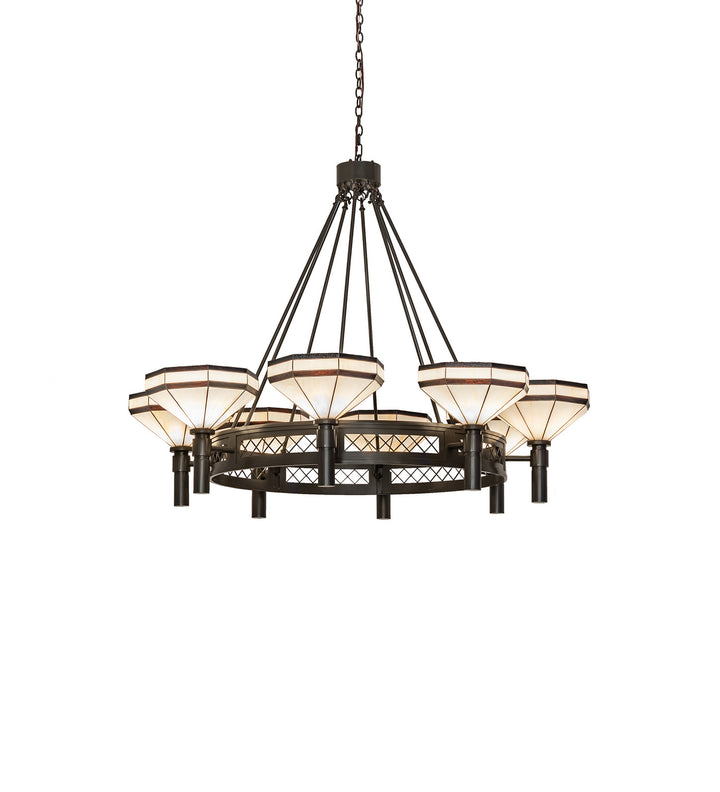 Meyda Tiffany Topridge 245369 Chandelier Light - Timeless Bronze