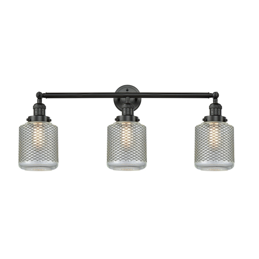 Innovations Franklin Restoration 205-BK-G262-LED Bath Vanity Light 32 in. wide - Matte Black