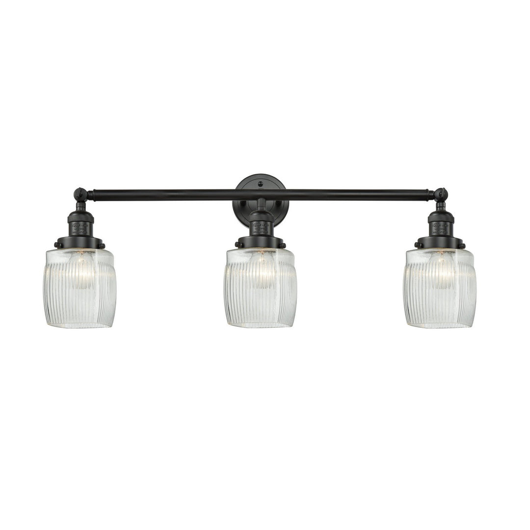 Innovations Franklin Restoration 205-BK-G302-LED Bath Vanity Light 32 in. wide - Matte Black