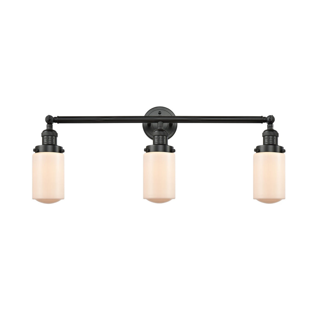 Innovations Franklin Restoration 205-BK-G311-LED Bath Vanity Light 31 in. wide - Matte Black