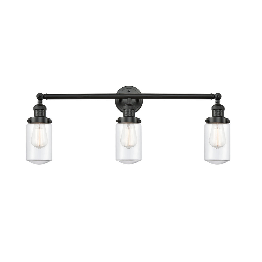 Innovations Franklin Restoration 205-BK-G312 Bath Vanity Light 31 in. wide - Matte Black