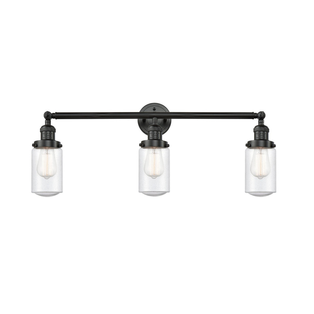 Innovations Franklin Restoration 205-BK-G314-LED Bath Vanity Light 31 in. wide - Matte Black