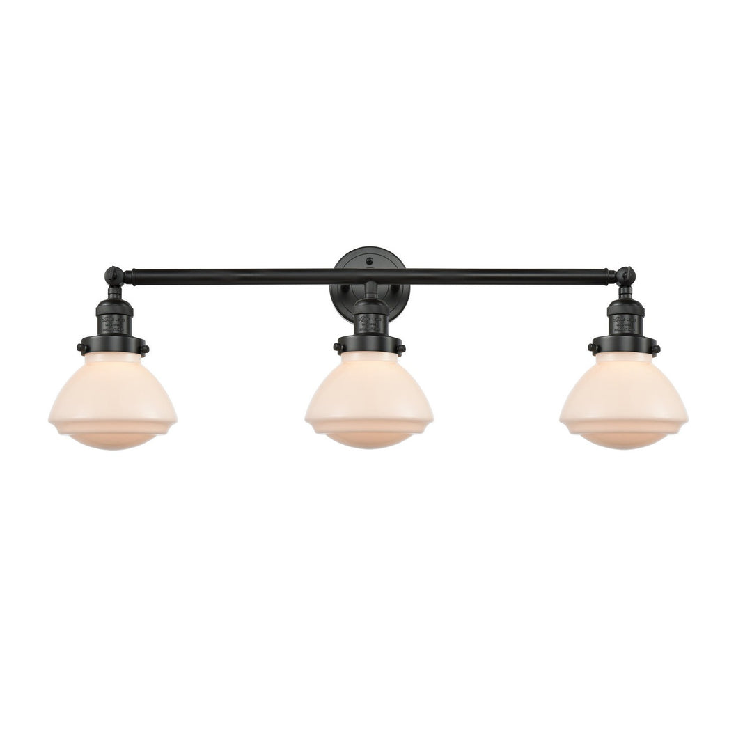 Innovations Franklin Restoration 205-BK-G321 Bath Vanity Light 31 in. wide - Matte Black