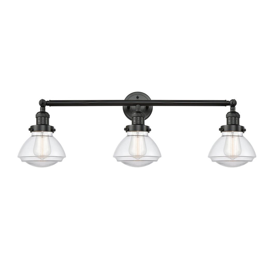 Innovations Franklin Restoration 205-BK-G322 Bath Vanity Light 31 in. wide - Matte Black