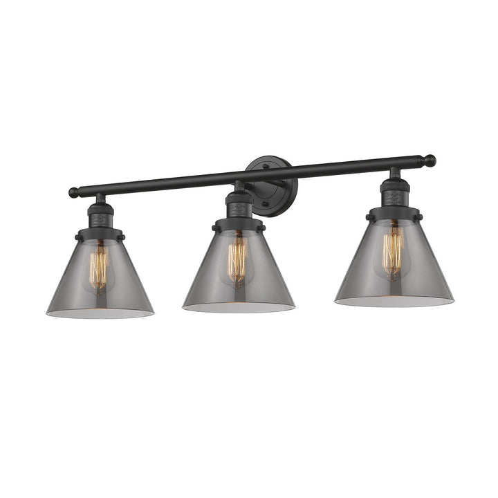 Innovations Franklin Restoration 205-BK-G43 Bath Vanity Light 32 in. wide - Matte Black