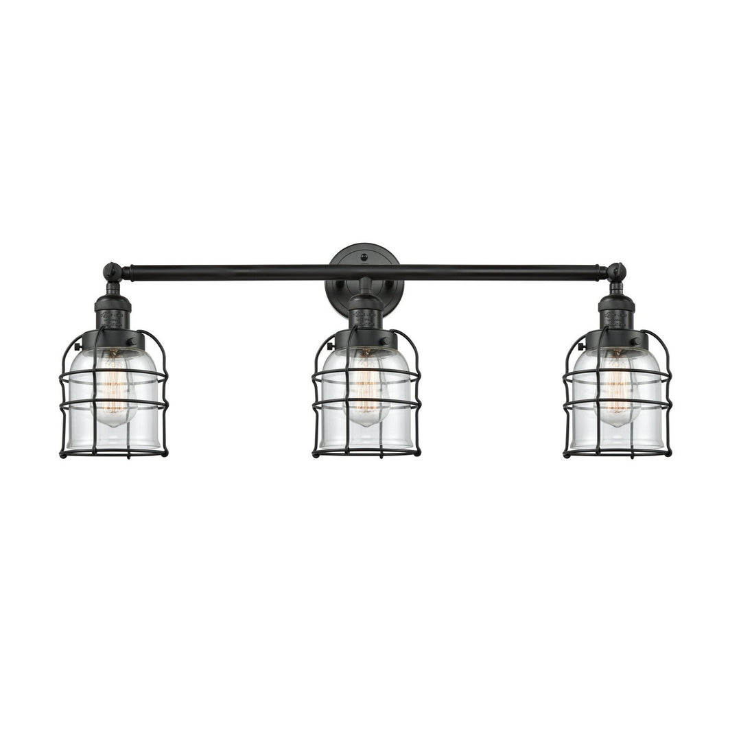 Innovations Franklin Restoration 205-BK-G52-CE-LED Bath Vanity Light 31 in. wide - Matte Black