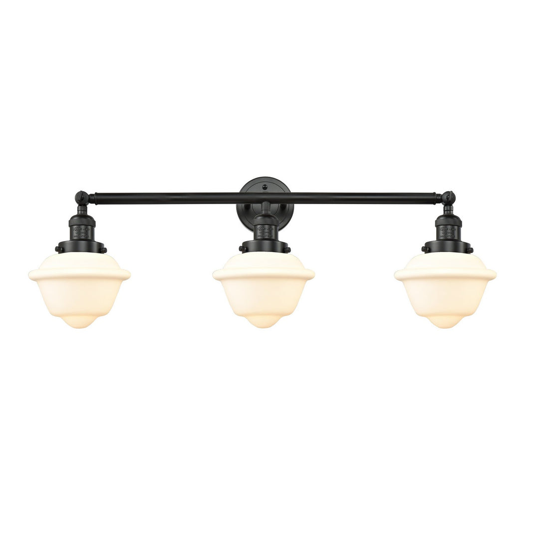 Innovations Franklin Restoration 205-BK-G531 Bath Vanity Light 34 in. wide - Matte Black