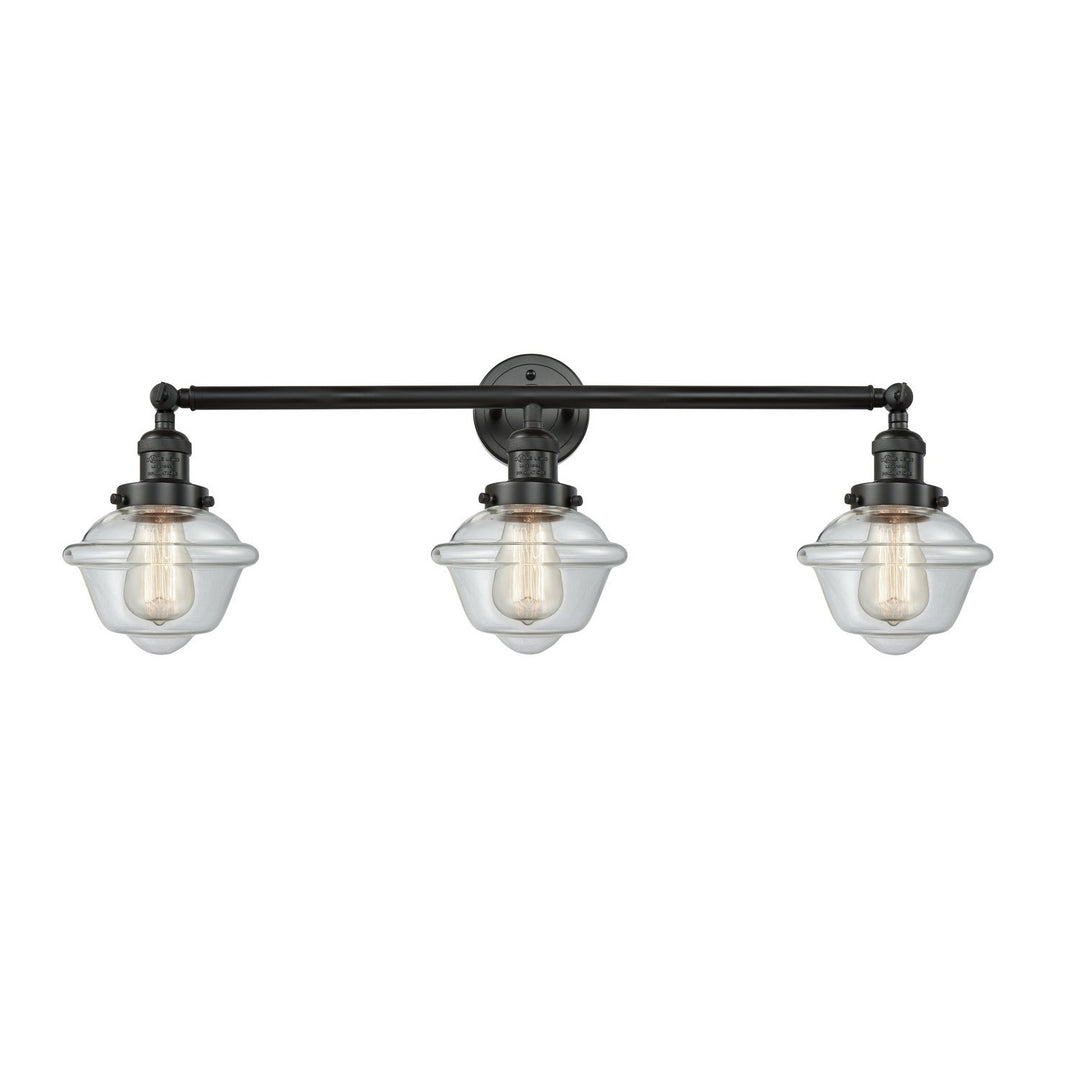 Innovations Franklin Restoration 205-BK-G532 Bath Vanity Light 34 in. wide - Matte Black