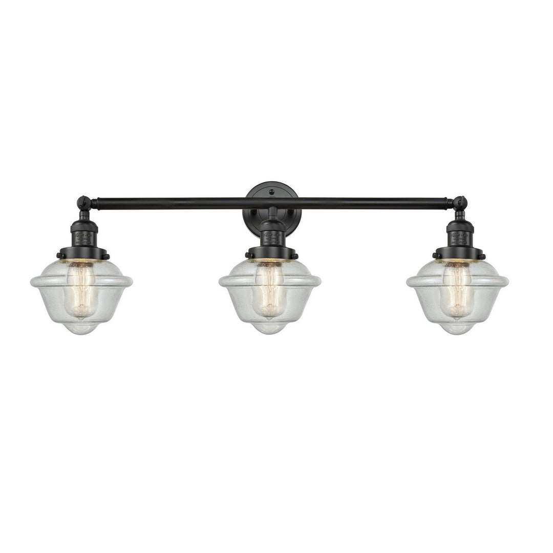 Innovations Franklin Restoration 205-BK-G534-LED Bath Vanity Light 34 in. wide - Matte Black