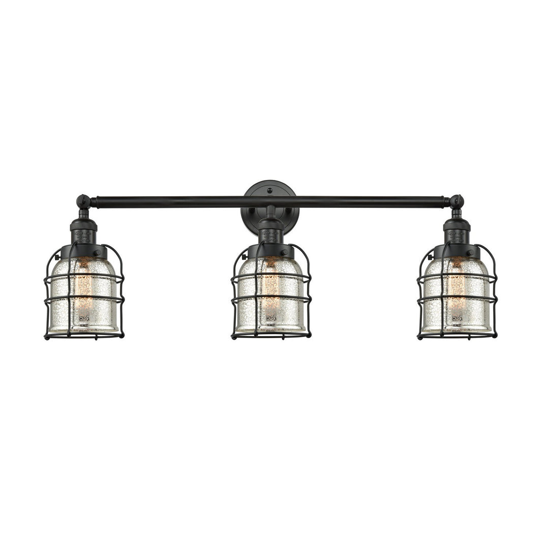 Innovations Franklin Restoration 205-BK-G58-CE Bath Vanity Light 31 in. wide - Matte Black