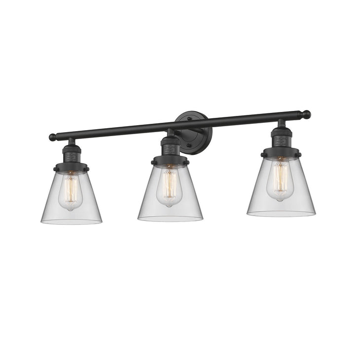 Innovations Franklin Restoration 205-BK-G62 Bath Vanity Light 30 in. wide - Matte Black