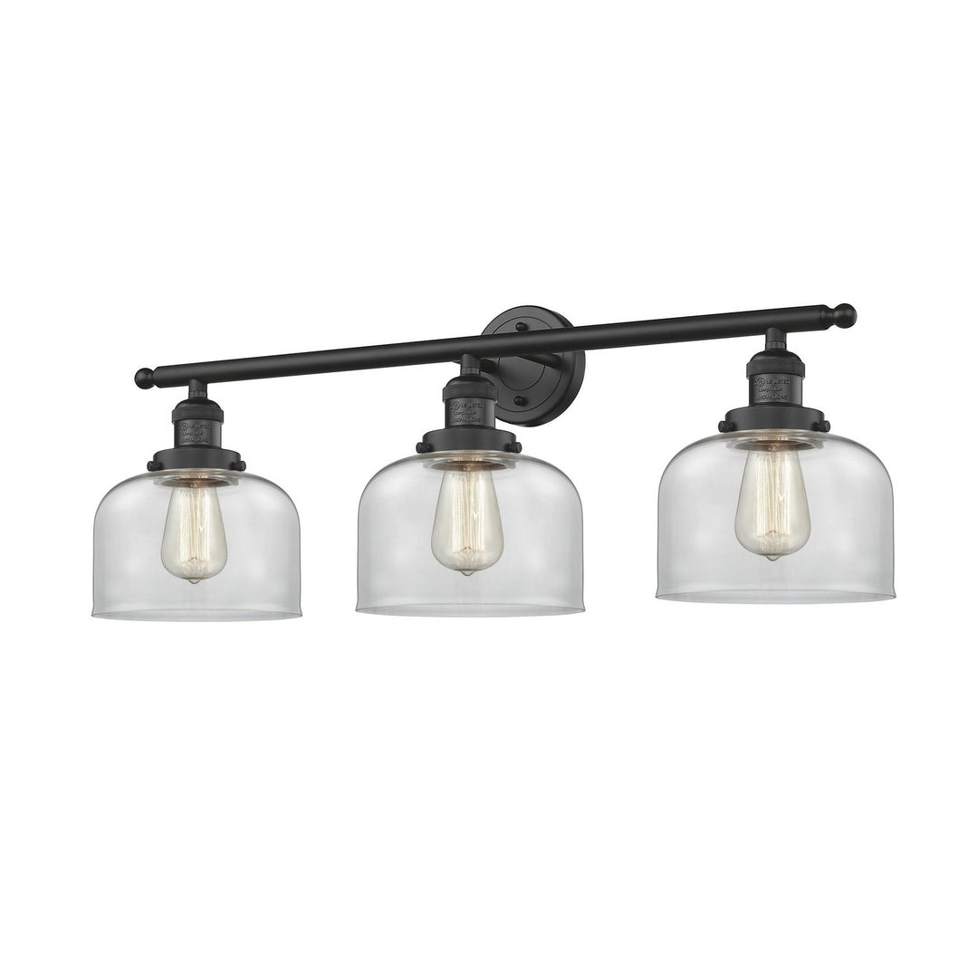 Innovations Franklin Restoration 205-BK-G72 Bath Vanity Light 32 in. wide - Matte Black