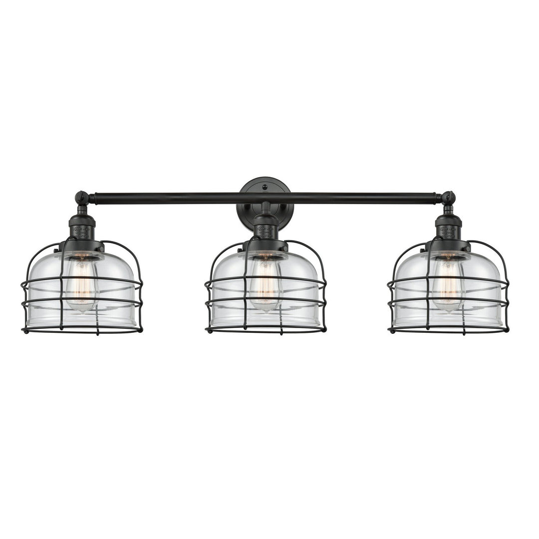 Innovations Franklin Restoration 205-BK-G72-CE-LED Bath Vanity Light 34 in. wide - Matte Black