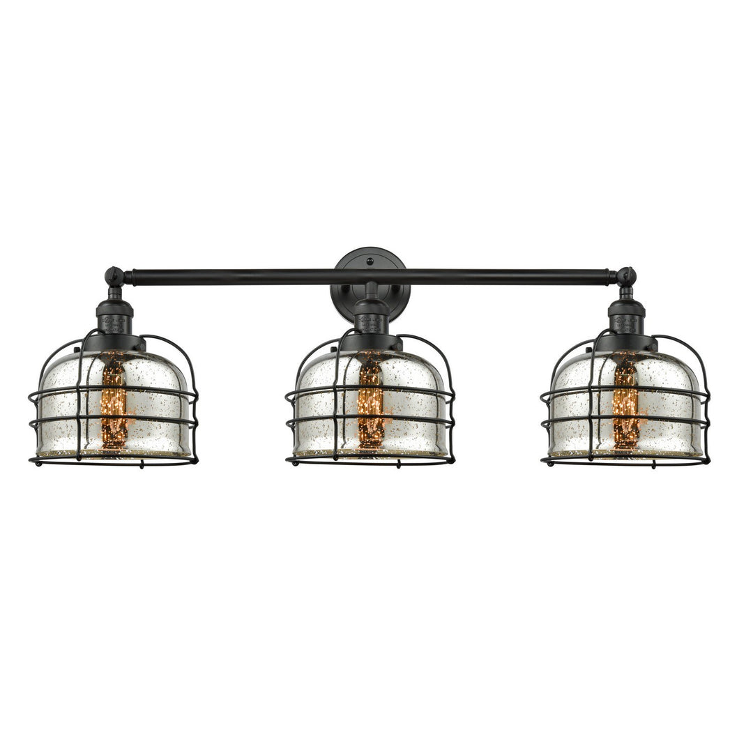 Innovations Franklin Restoration 205-BK-G78-CE-LED Bath Vanity Light 34 in. wide - Matte Black