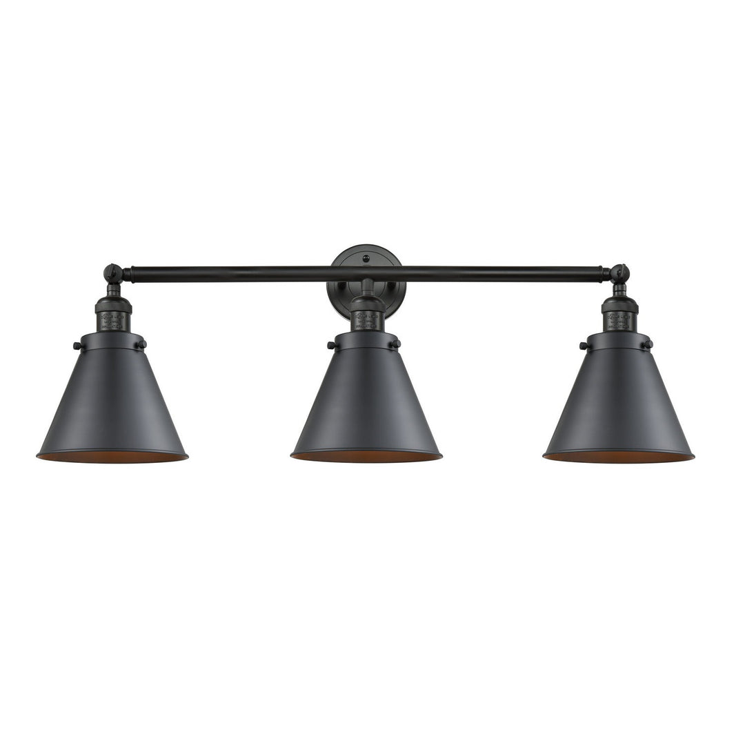 Innovations Franklin Restoration 205-BK-M13-BK Bath Vanity Light 32 in. wide - Matte Black