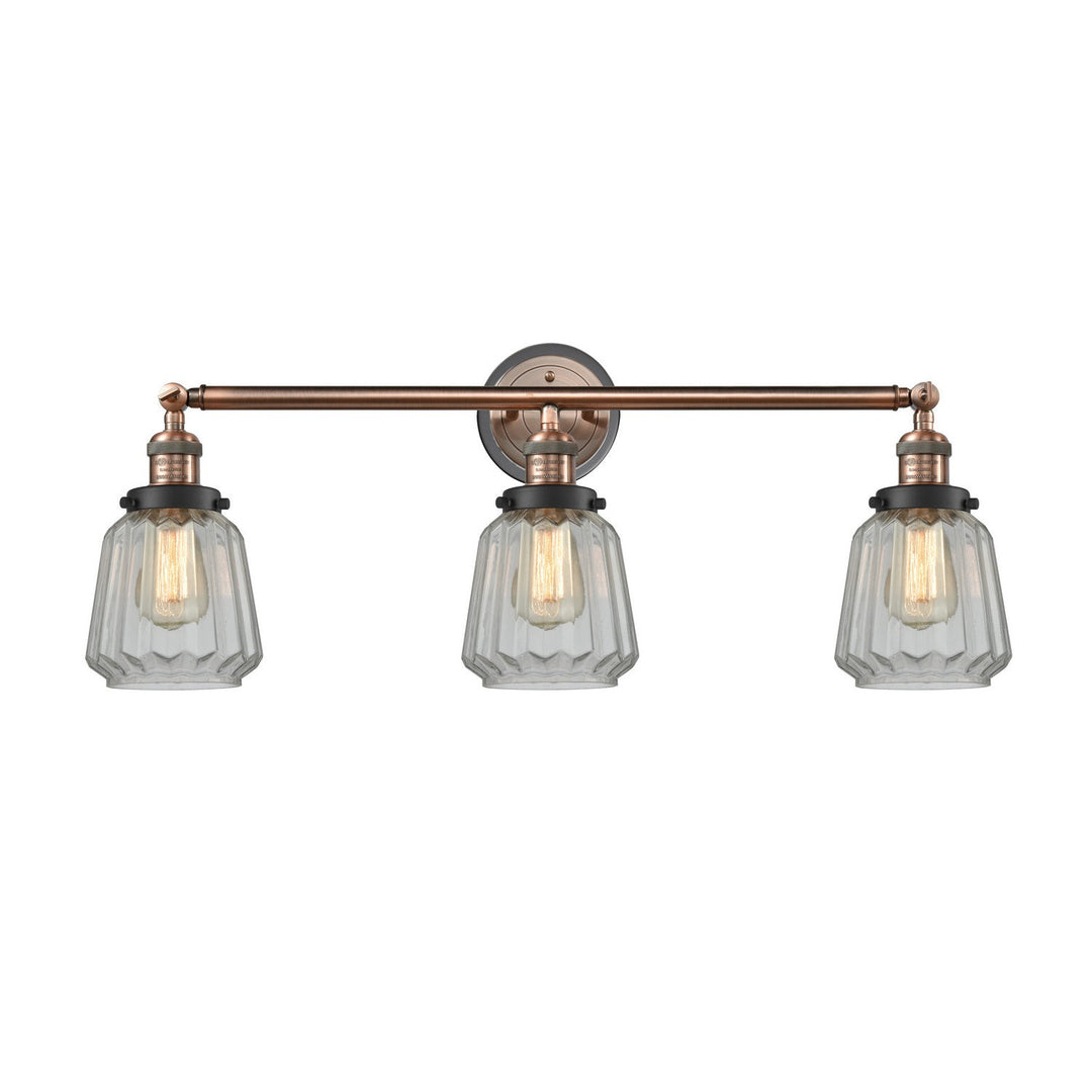 Innovations Franklin Restoration 205BP-ACBK-G142 Bath Vanity Light 30 in. wide - Antique Copper