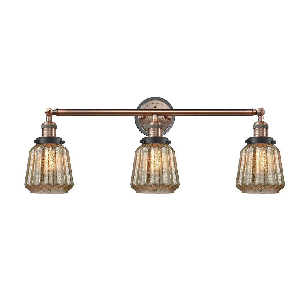 Innovations Franklin Restoration 205BP-ACBK-G146 Bath Vanity Light 30 in. wide - Antique Copper