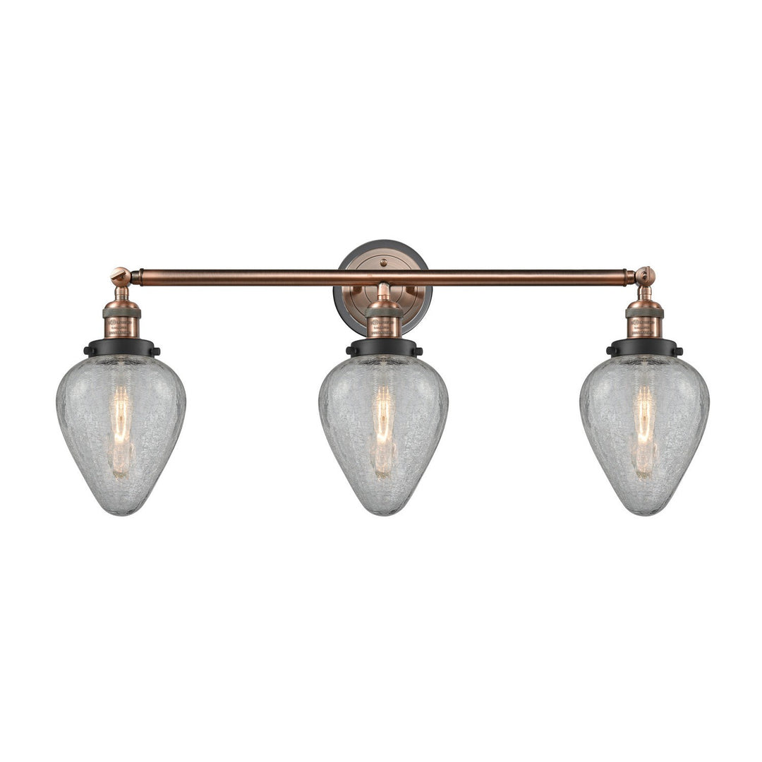 Innovations Franklin Restoration 205BP-ACBK-G165 Bath Vanity Light 32 in. wide - Antique Copper