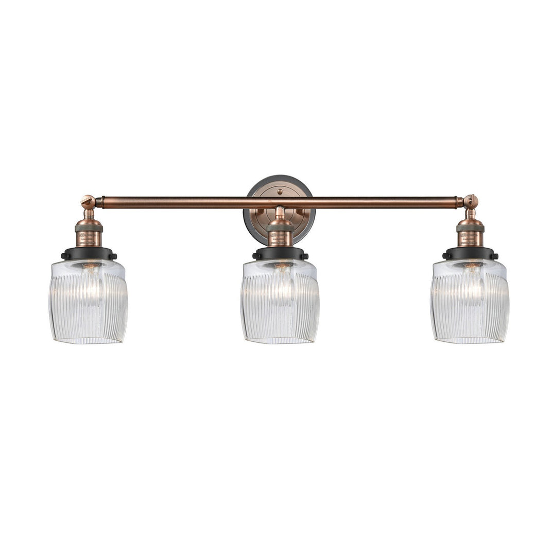 Innovations Franklin Restoration 205BP-ACBK-G302 Bath Vanity Light 32 in. wide - Antique Copper