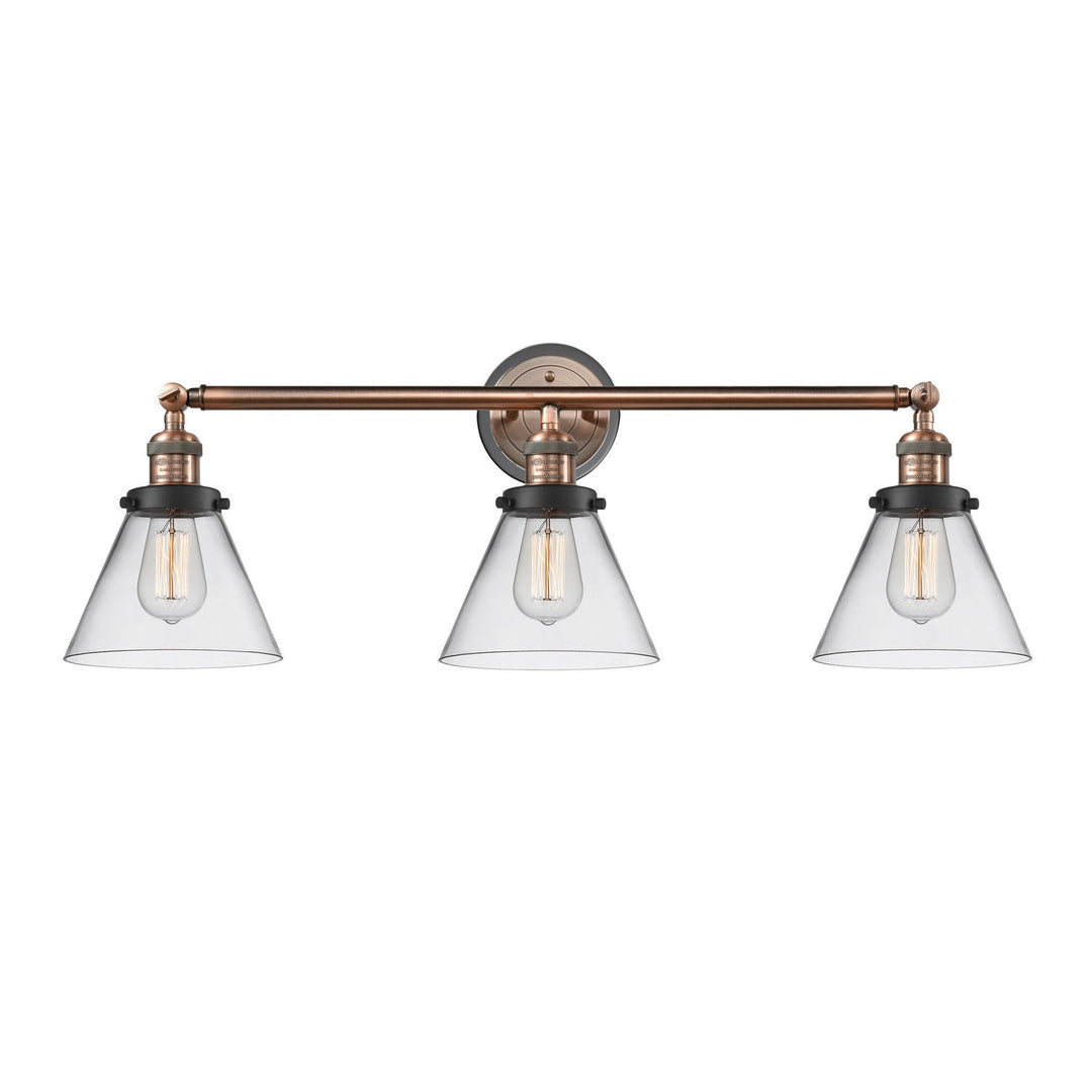 Innovations Franklin Restoration 205BP-ACBK-G42 Bath Vanity Light 32 in. wide - Antique Copper