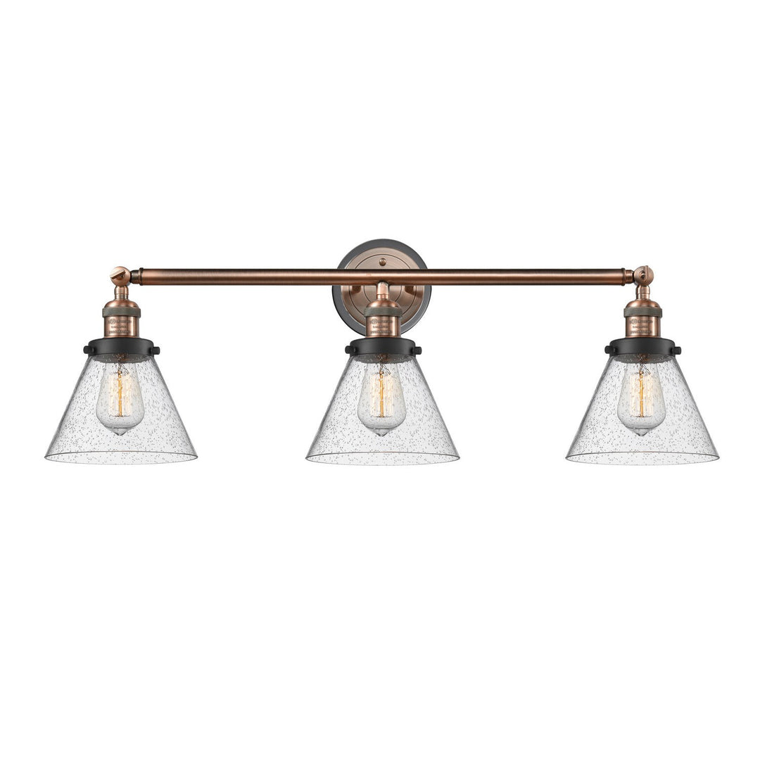 Innovations Franklin Restoration 205BP-ACBK-G44 Bath Vanity Light 32 in. wide - Antique Copper