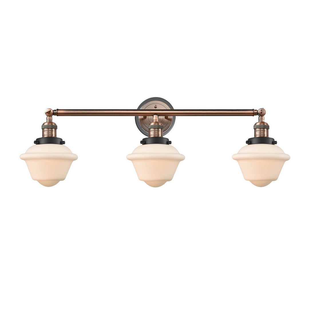 Innovations Franklin Restoration 205BP-ACBK-G531 Bath Vanity Light 34 in. wide - Antique Copper