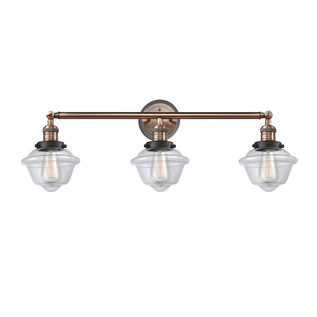 Innovations Franklin Restoration 205BP-ACBK-G532 Bath Vanity Light 34 in. wide - Antique Copper