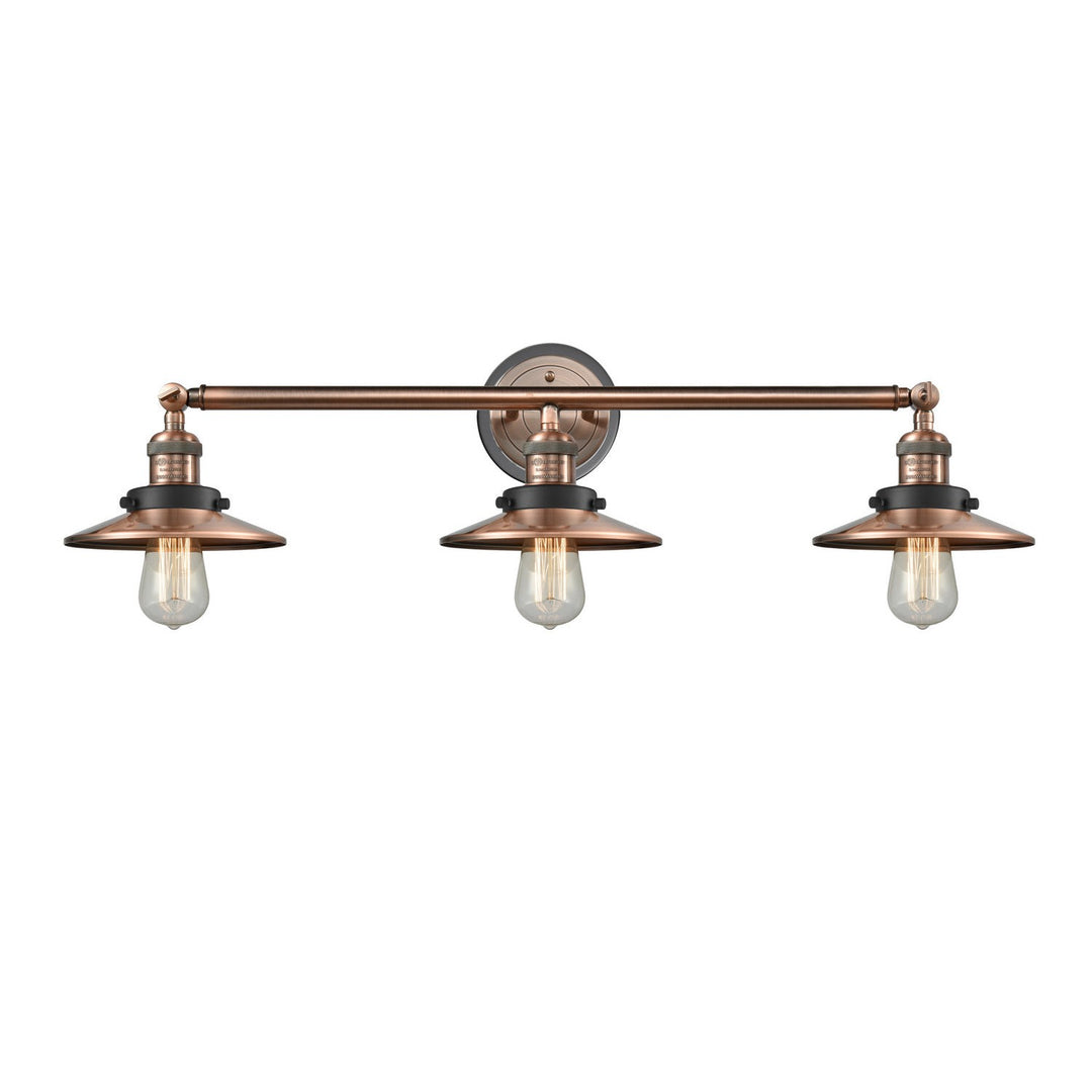 Innovations Franklin Restoration 205BP-ACBK-M3-AC Bath Vanity Light 32 in. wide - Antique Copper