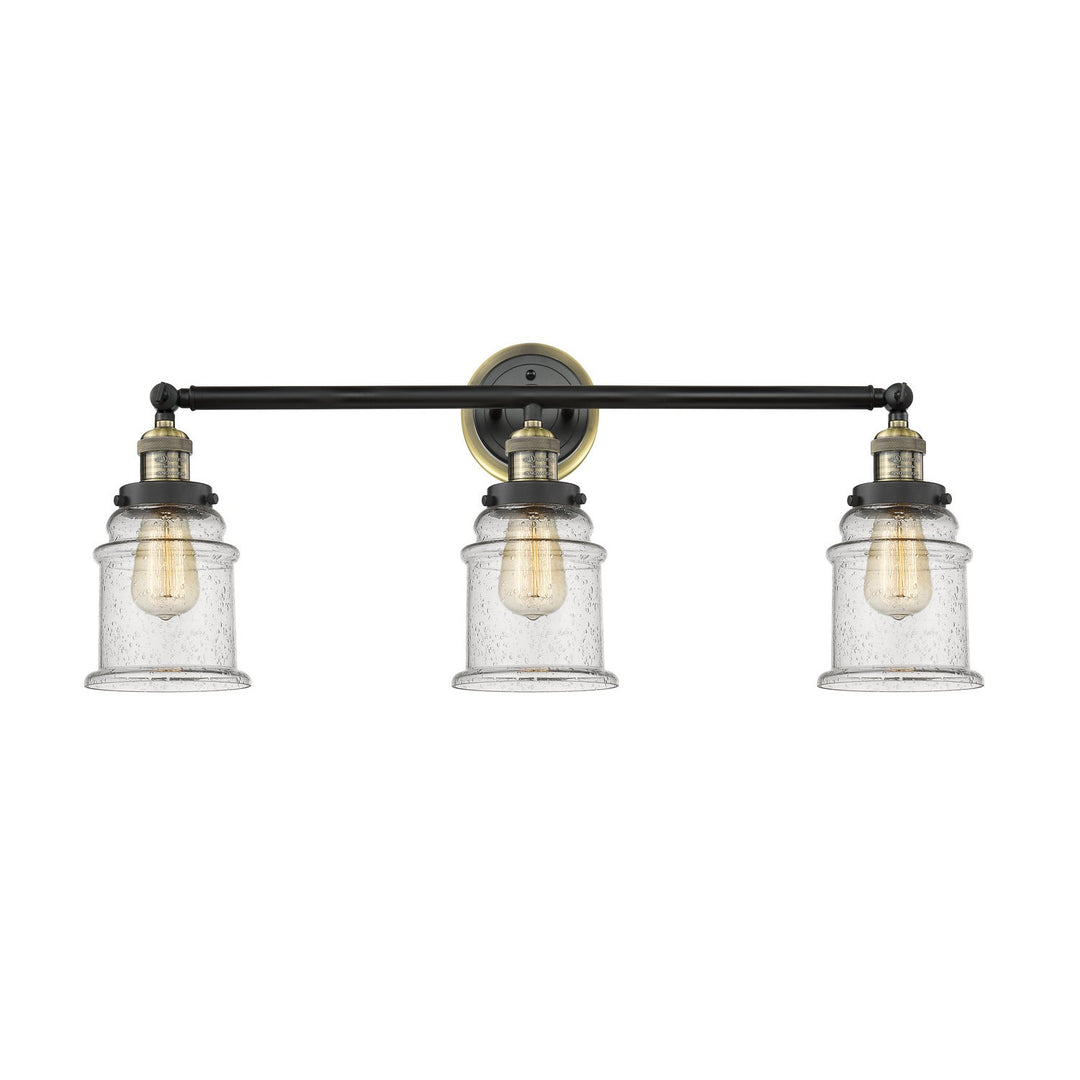 Innovations Franklin Restoration 205BP-BABAB-G184 Bath Vanity Light 30 in. wide - Black Antique Brass