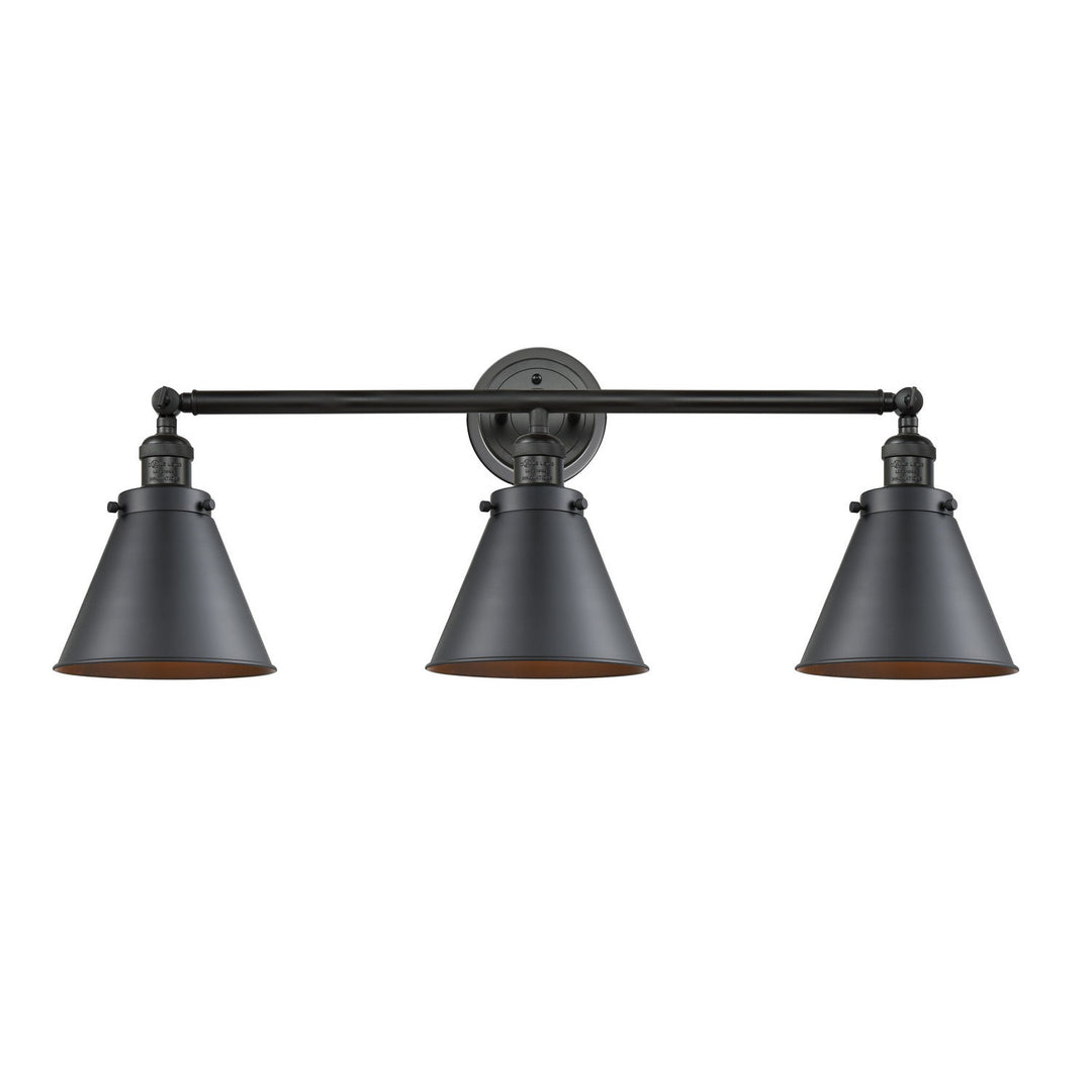 Innovations Franklin Restoration 205BP-BK-M13-BK Bath Vanity Light 32 in. wide - Matte Black