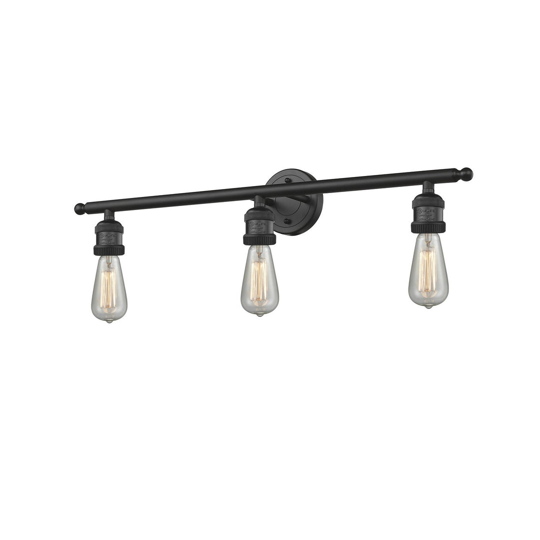 Innovations Franklin Restoration 205NH-BK-LED Bath Vanity Light 30 in. wide - Matte Black