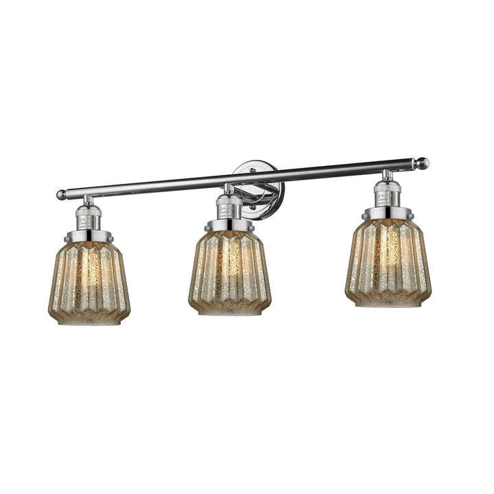 Innovations Franklin Restoration 205-PC-G146-LED Bath Vanity Light 30 in. wide - Polished Chrome