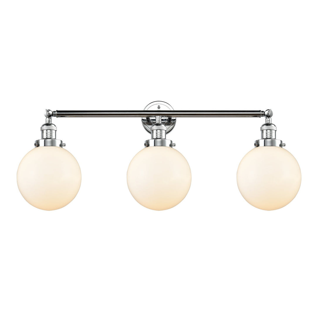 Innovations Franklin Restoration 205-PC-G201-8-LED Bath Vanity Light 32 in. wide - Polished Chrome