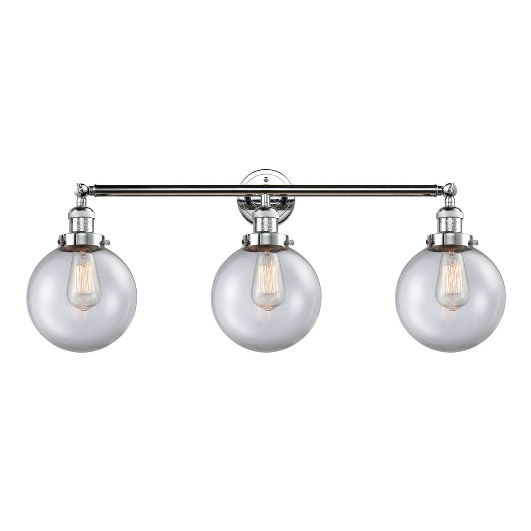 Innovations Franklin Restoration 205-PC-G202-8 Bath Vanity Light 32 in. wide - Polished Chrome