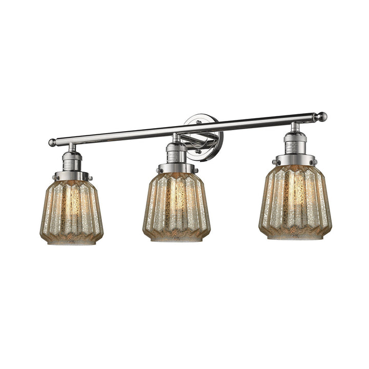 Innovations Franklin Restoration 205-PN-G146-LED Bath Vanity Light 30 in. wide - Polished Nickel