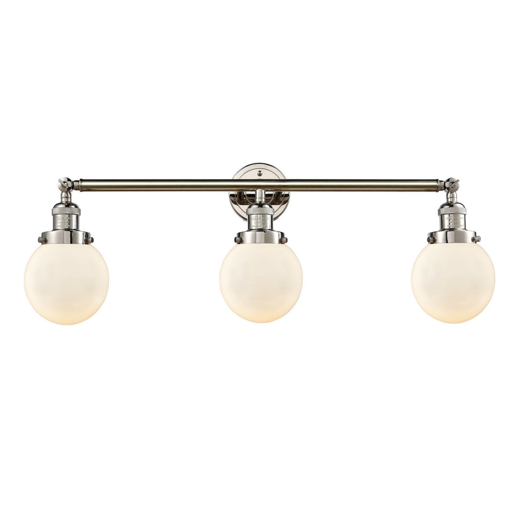 Innovations Franklin Restoration 205-PN-G201-6-LED Bath Vanity Light 30 in. wide - Polished Nickel