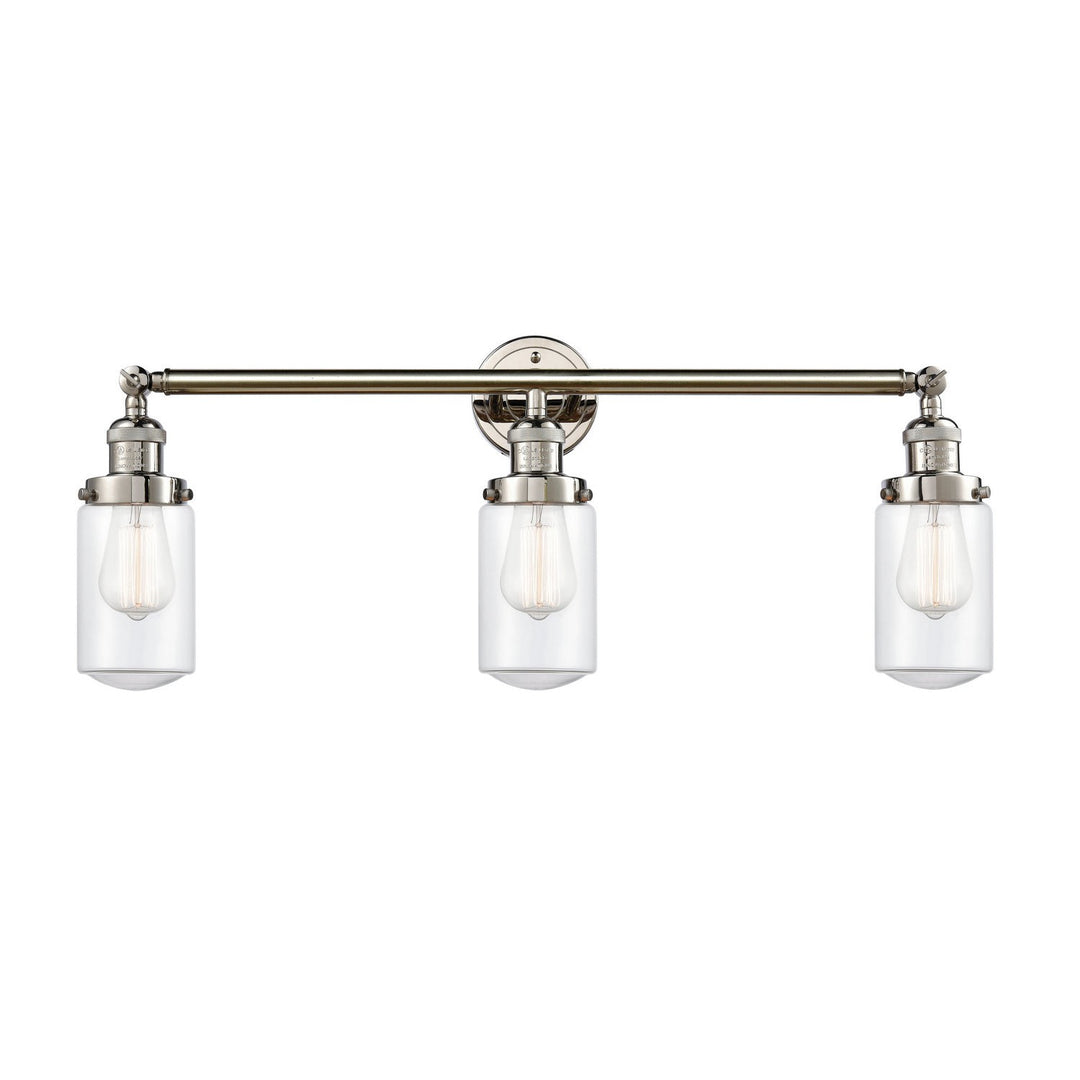 Innovations Franklin Restoration 205-PN-G312 Bath Vanity Light 31 in. wide - Polished Nickel