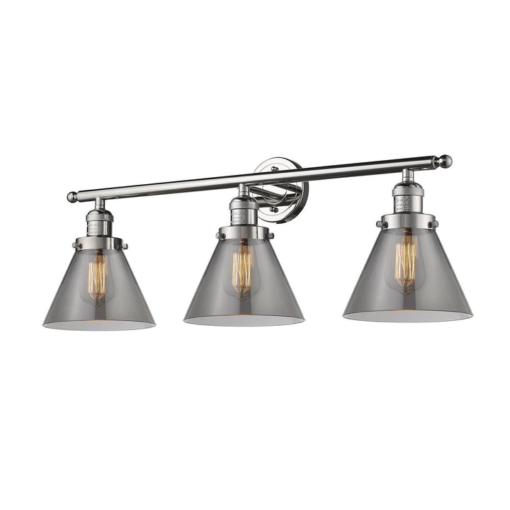 Innovations Franklin Restoration 205-PN-G43-LED Bath Vanity Light 32 in. wide - Polished Nickel