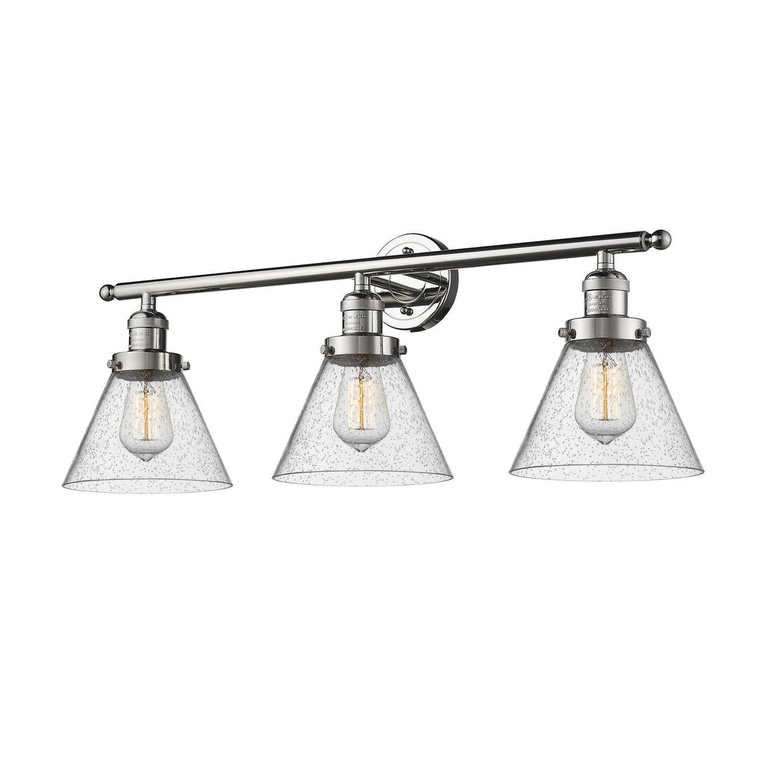 Innovations Franklin Restoration 205-PN-G44-LED Bath Vanity Light 32 in. wide - Polished Nickel