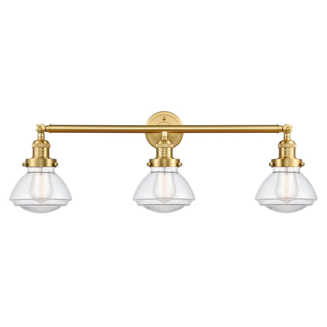 Innovations Franklin Restoration 205-SG-G322-LED Bath Vanity Light 31 in. wide - Satin Gold